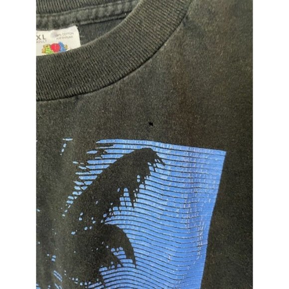 Vintage St. Thomas US Virgin Islands 90s Palm Tree Night Sky Large Graphic Sz XL - Picture 8 of 10